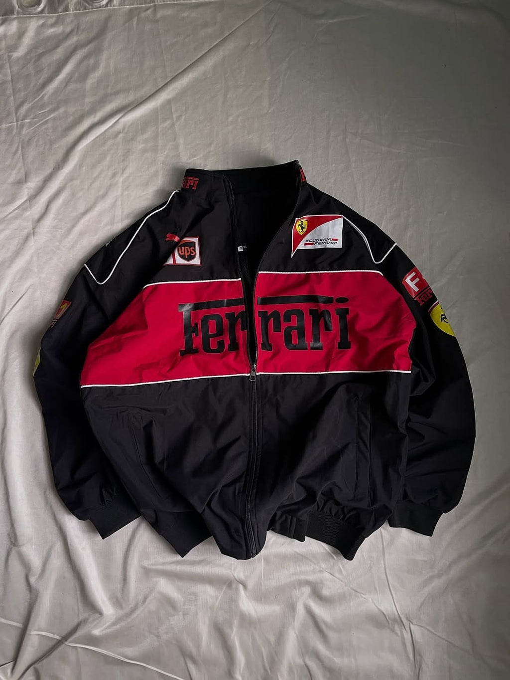 F1 Black printed Ferarri Jacket