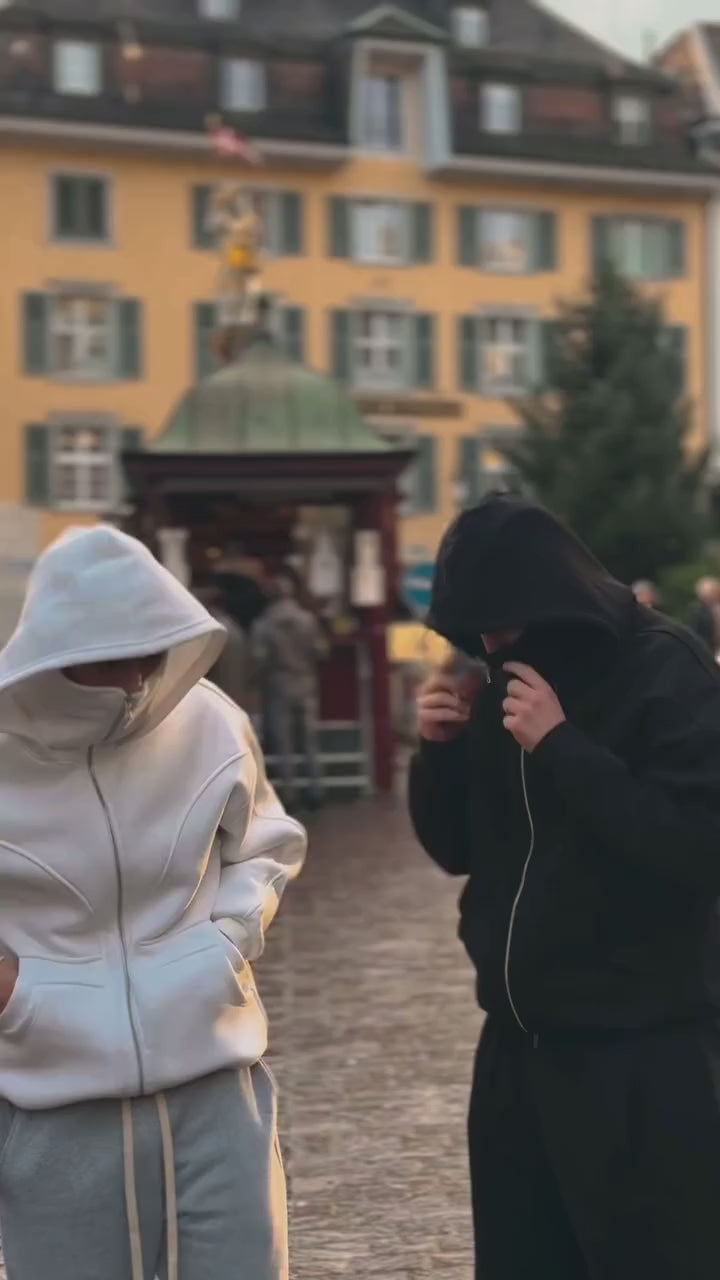Black Balaclava Hoodie – DripHeaven .in clothing brand Stealth Comfort Edition