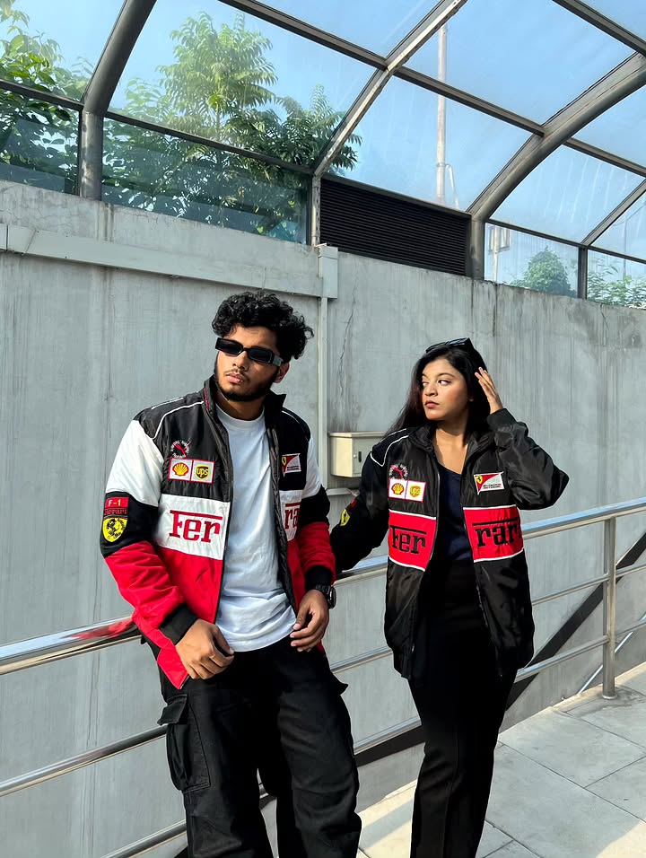 Ferrari F1 Racing Jacket for Men & Women | Premium Motorsport Streetwear | Unisex Zip-Up Bomber Jacket