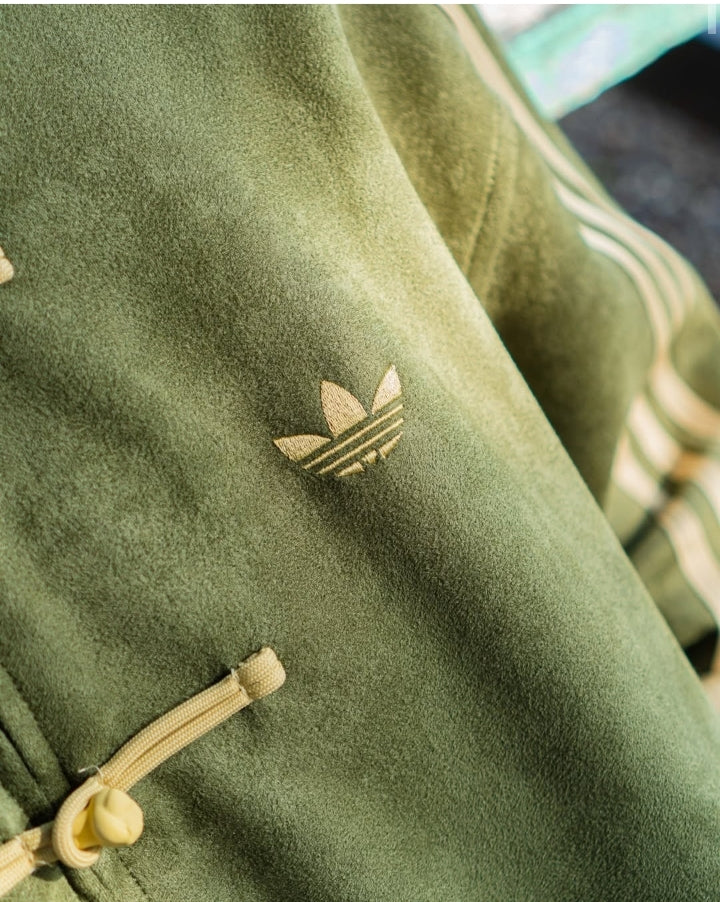 DripHeaven.in | Premium Olive Green Unisex Track Jacket – Luxury Streetwear Edition