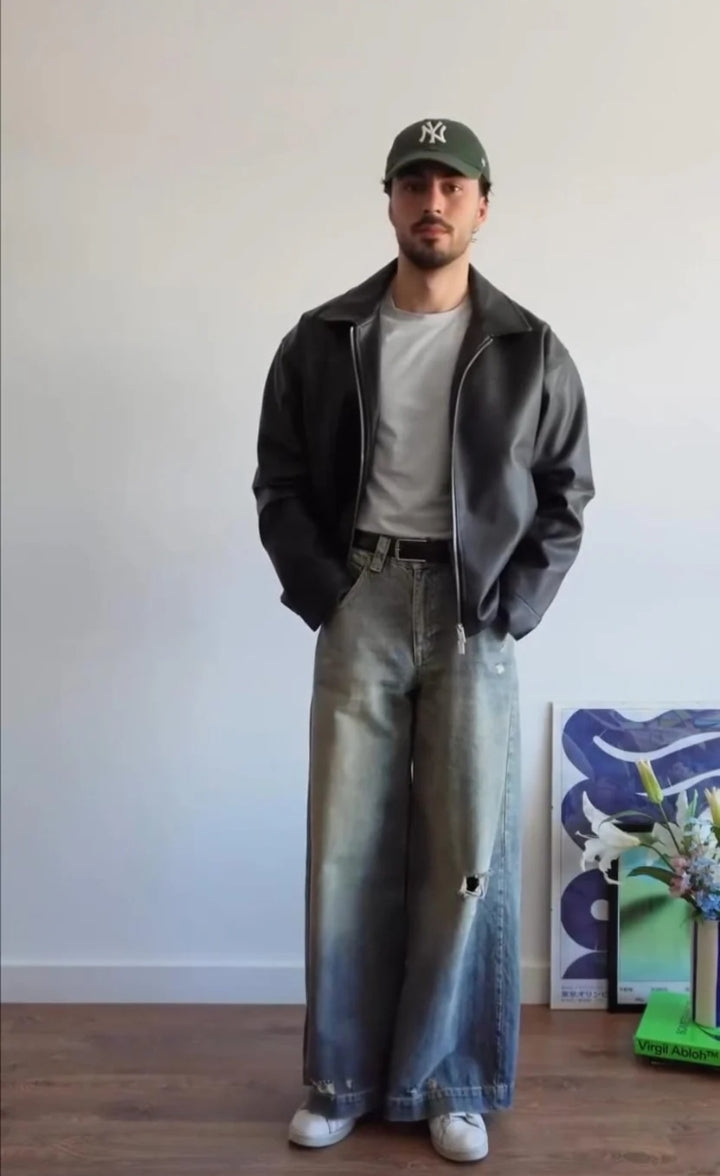 DripHeaven.in Urban Leather Jacket – Premium Streetwear Collection