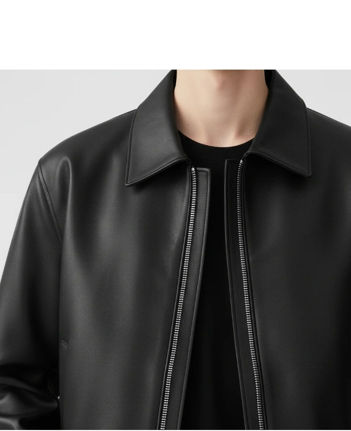 DripHeaven.in | Urban Bomber Premium Leather Jacket 🖤