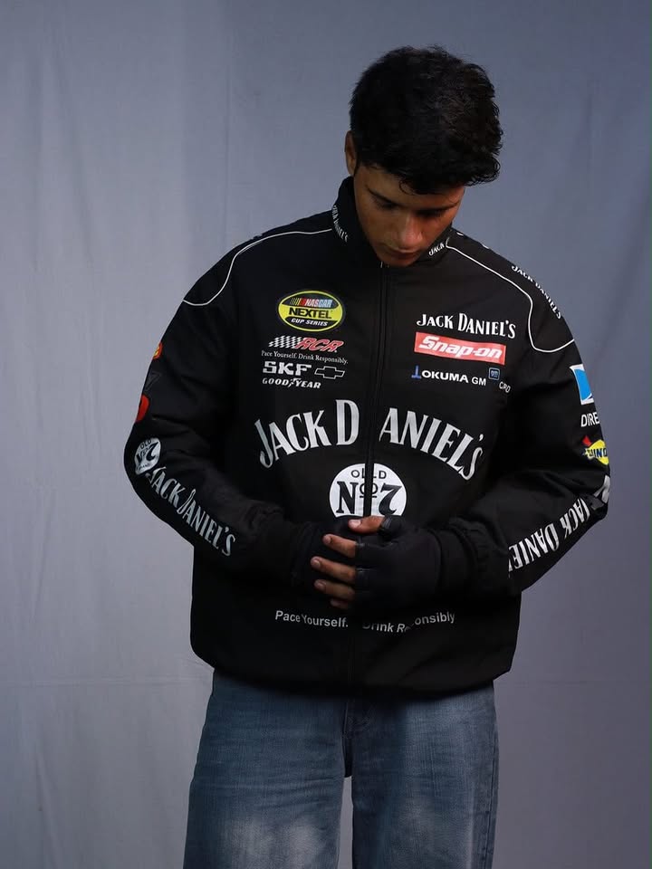 Jack Daniel’s Racing Black Jacket | Dripheaven Clothing Brand