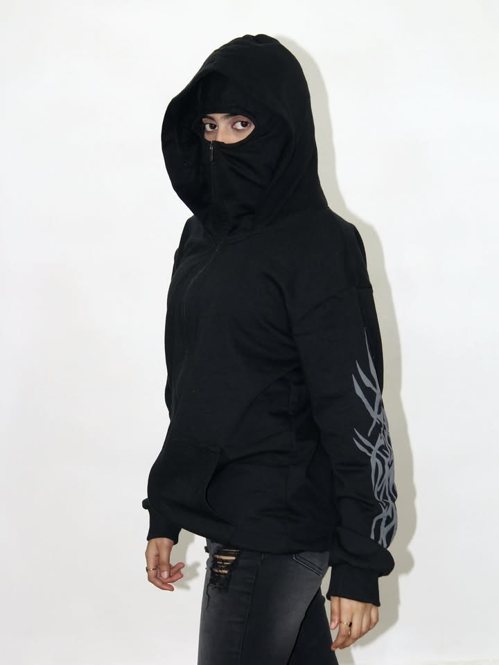 Shadow Hunter Zipper Balaclava – Inspired by Jin Woo from Solo Leveling