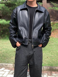 DripHeaven.in | Black Faux Leather Jacket | Premium Biker Streetwear | Luxury Edition | Limited Stock