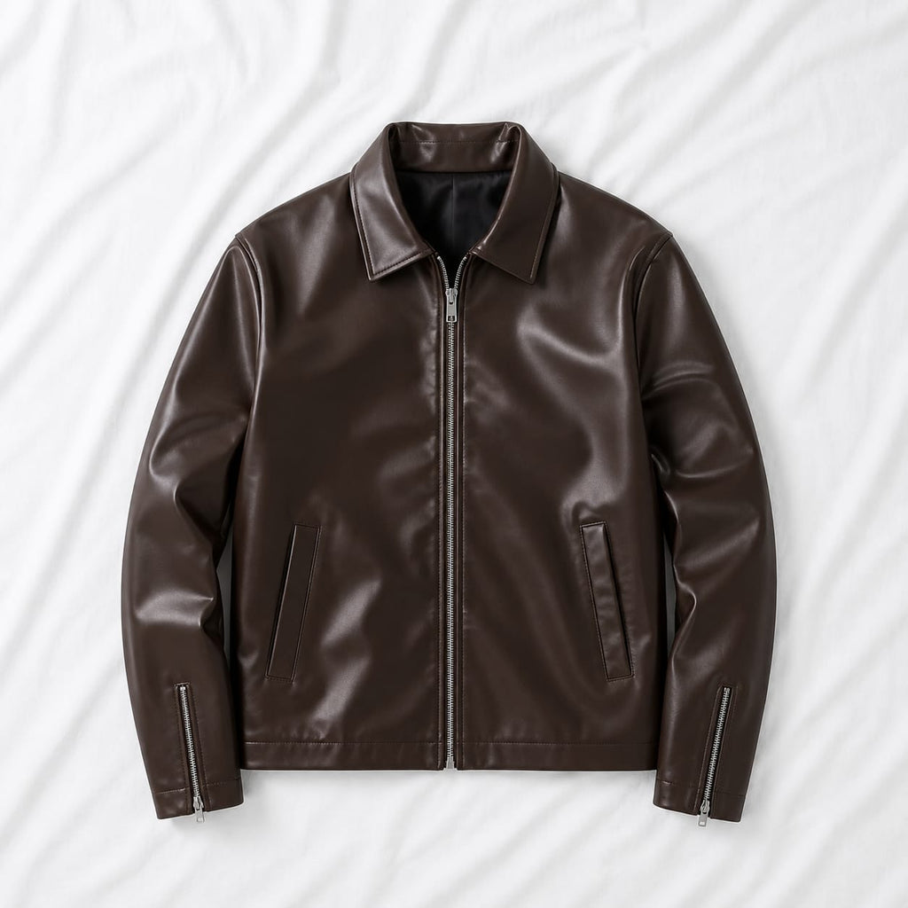 Most premium: The Regent Leather Jacket(Brown)