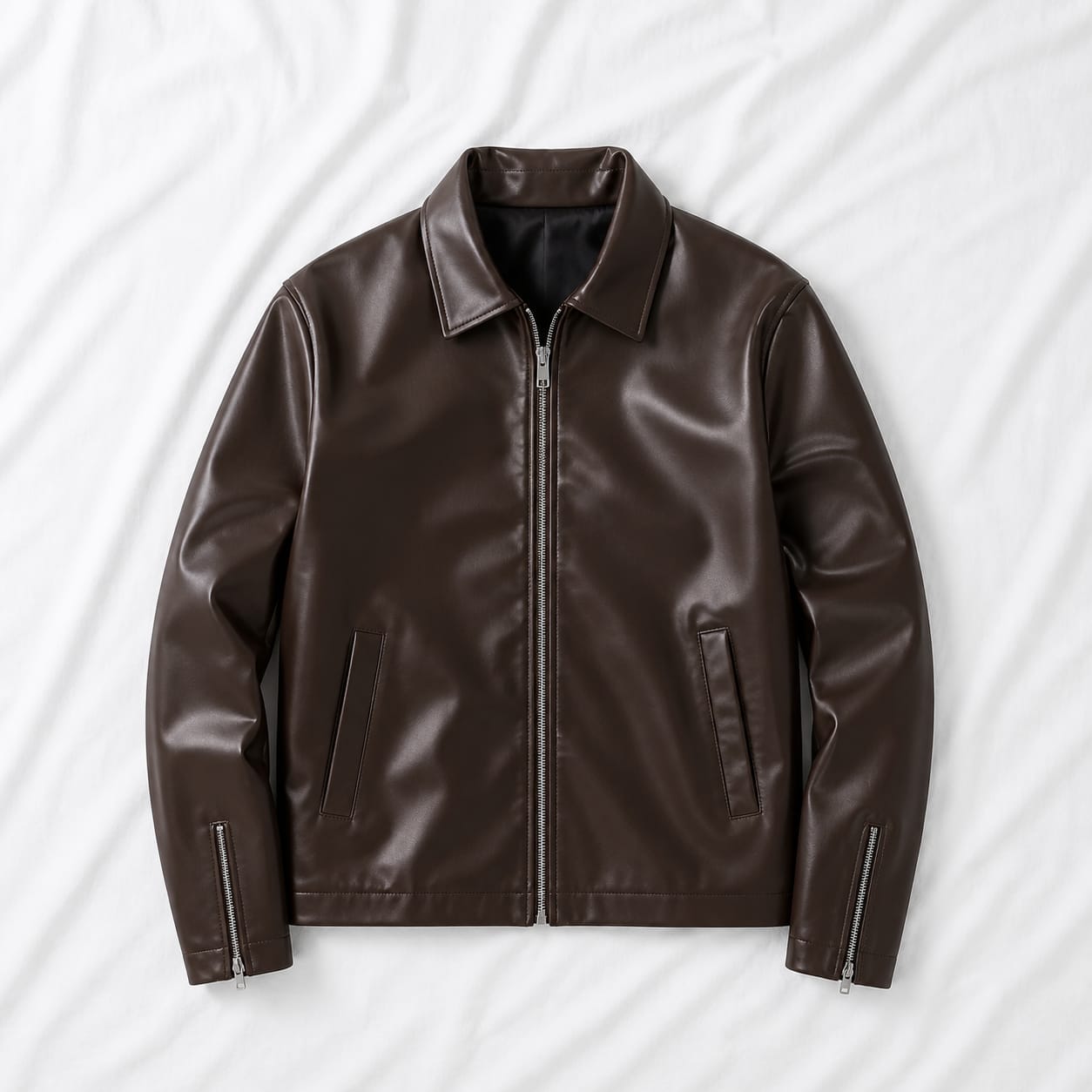 Most premium: The Regent Leather Jacket(Brown)