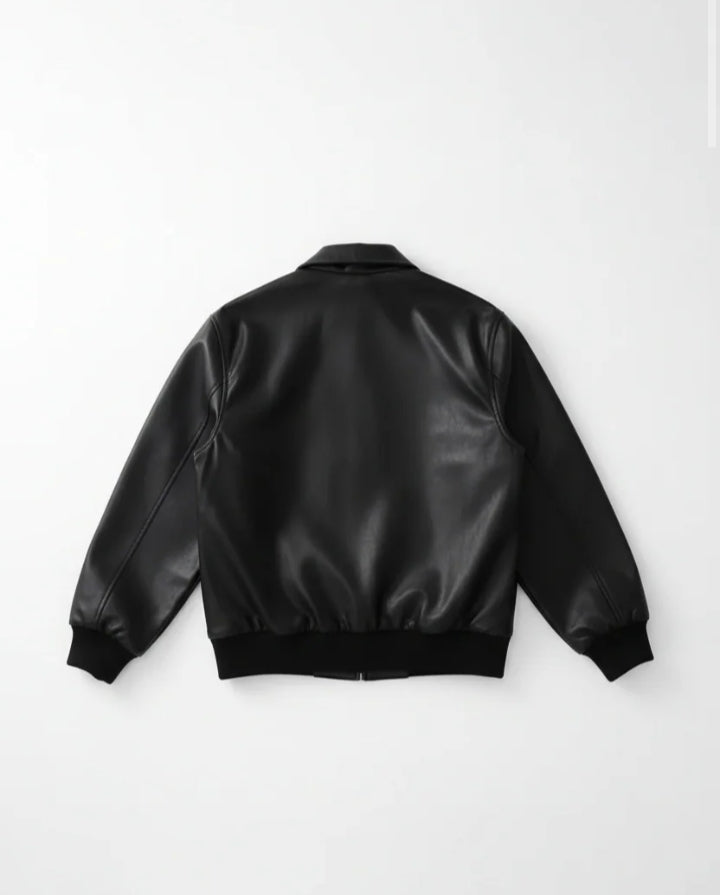 DripHeaven.in | Urban Bomber Premium Leather Jacket 🖤