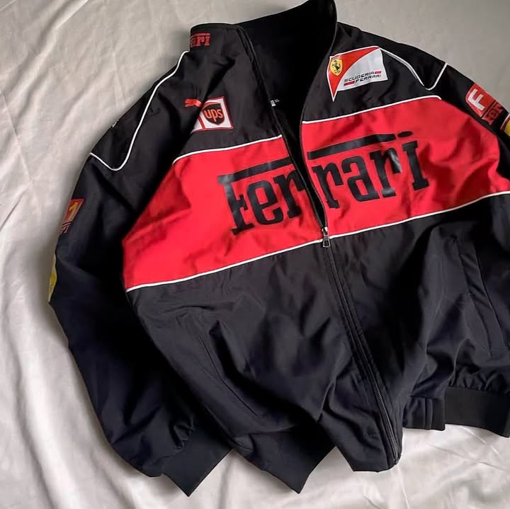 Dripheaven Combo Offer – Jack Daniel’s Racing Jacket + Ferrari Jacket | Premium Streetwear Duo at ₹1,999
