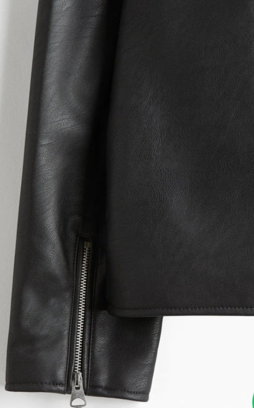 Black & Maroon Faux Leather Jacket Combo – Premium Streetwear | DripHeaven