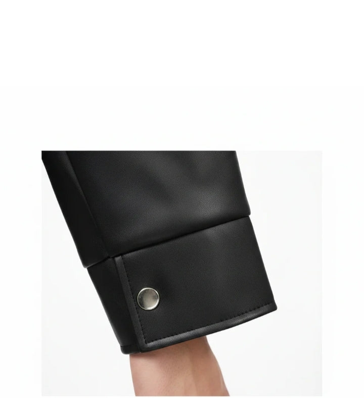 DripHeaven.in | Shadow Luxe Leather Jacket