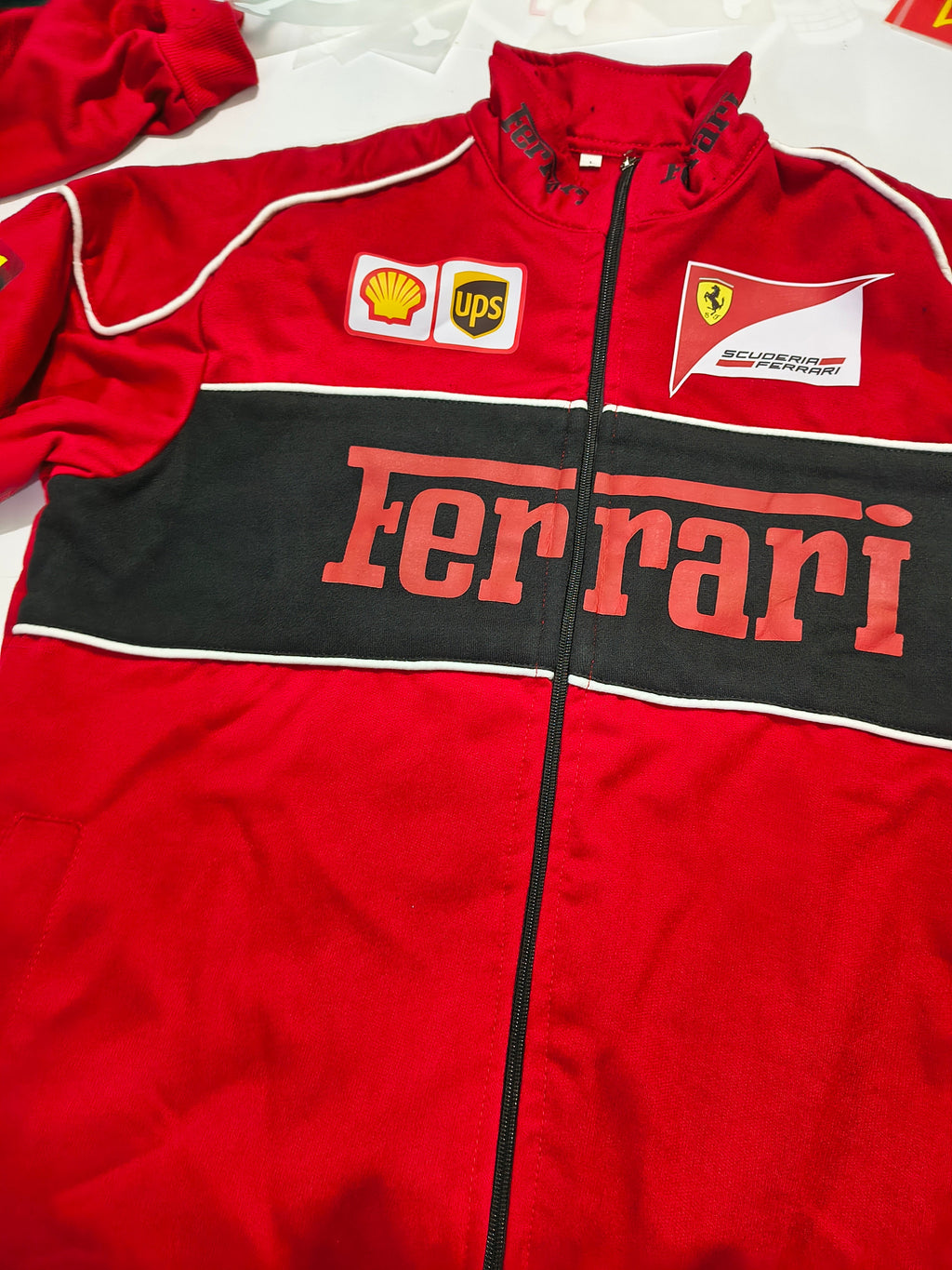 F1 Red Ferarri Printed Jacket