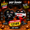 Diwali Special Racing Jacket Combo – 2 Premium Jackets at ₹2149 | Drip Heaven Clothing Brand