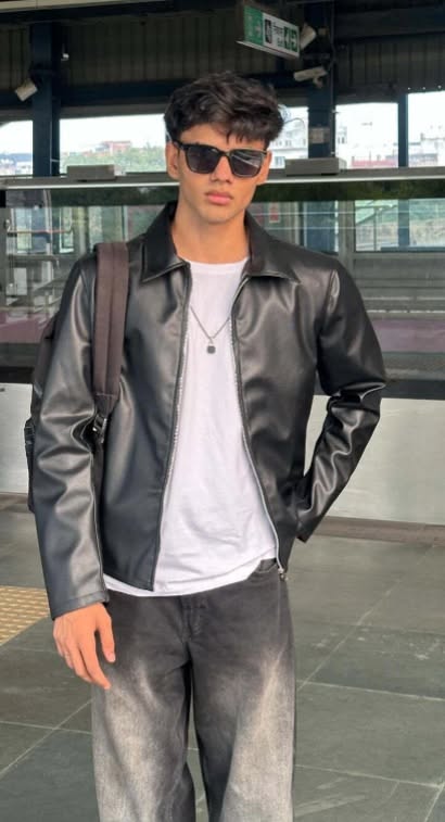 DripHeaven.in | Black Faux Leather Jacket | Premium Biker Streetwear | Luxury Edition | Limited Stock