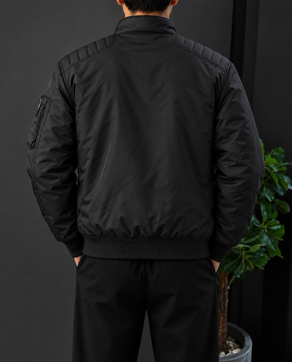 Black Premium Bomber Jacket | Dripheaven Clothing Brand