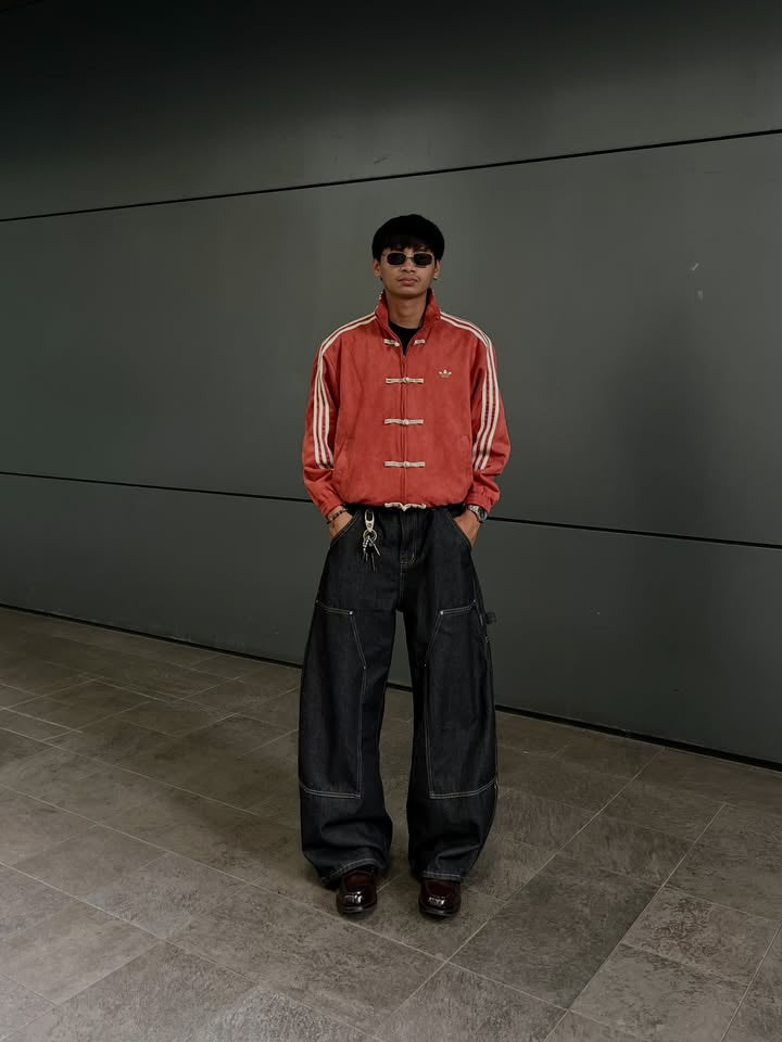 Dripheaven Red Chinese Knot Track Jacket – Premium Korean Streetwear