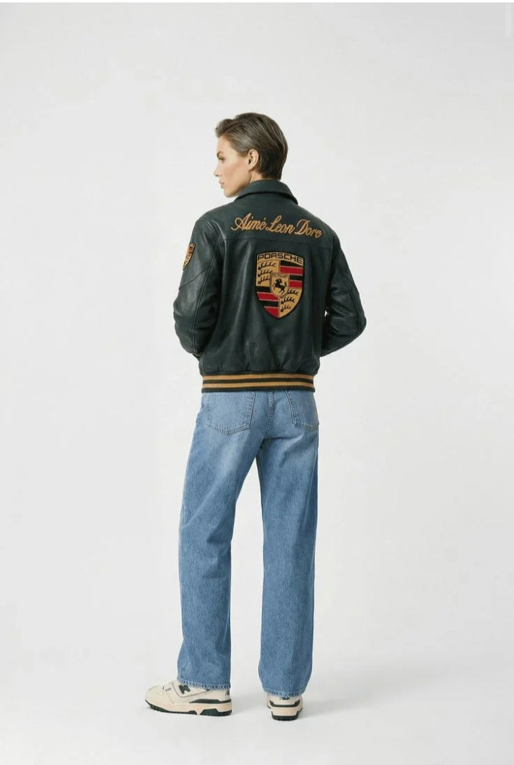 DripHeaven.in | Premium Racing Leather Jacket – Vintage Motorsport Streetwear