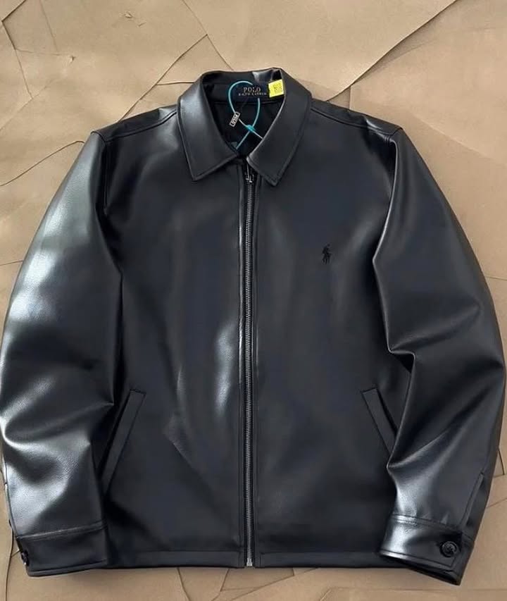 🖤 Dripheaven Premium Black Faux Leather Jacket | Classic Luxe Streetwear Jacket
