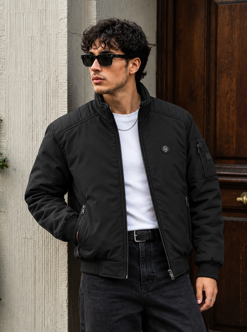Black Premium Bomber Jacket | Dripheaven Clothing Brand