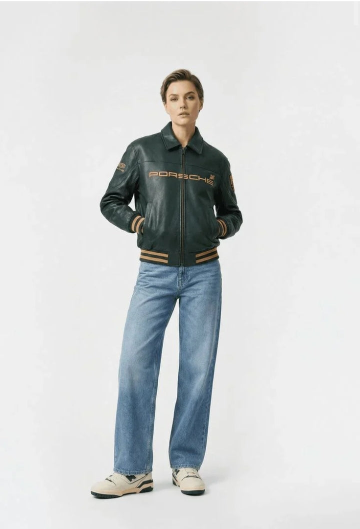 DripHeaven.in | Premium Racing Leather Jacket – Vintage Motorsport Streetwear