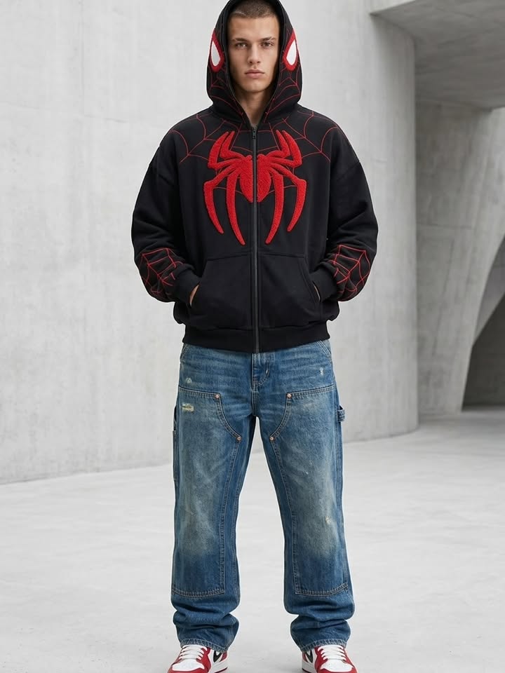 🕷️ Dripheaven Spiderman Hoodie – Premium Quality & Built to Last