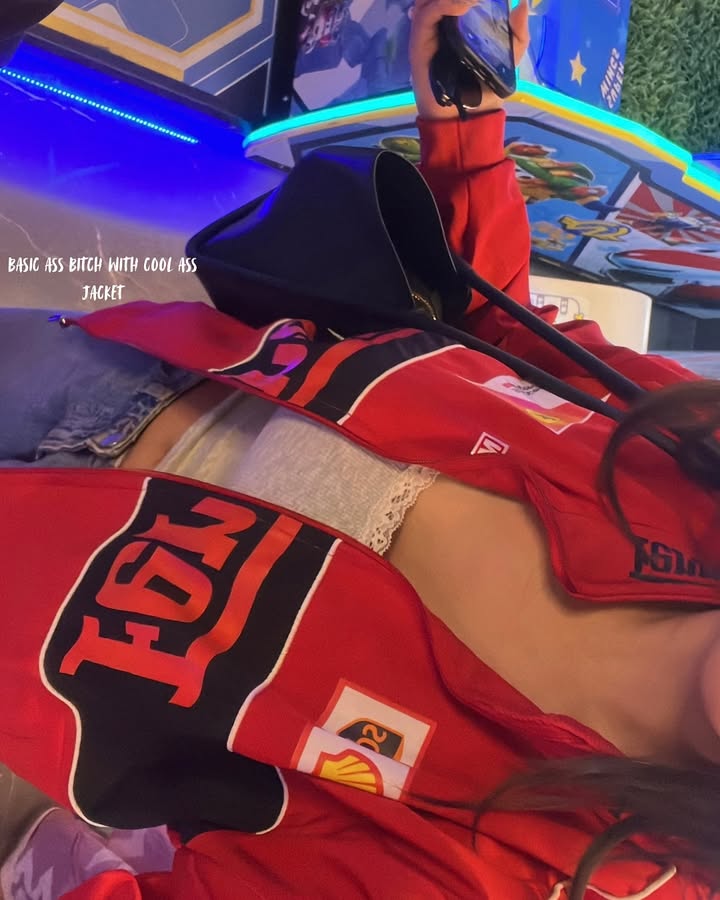 F1 Red Ferarri Printed Jacket