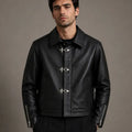 Dripheaven Premium Black Faux Leather Jacket – Luxury Look, Superior Quality & Stylish Design
