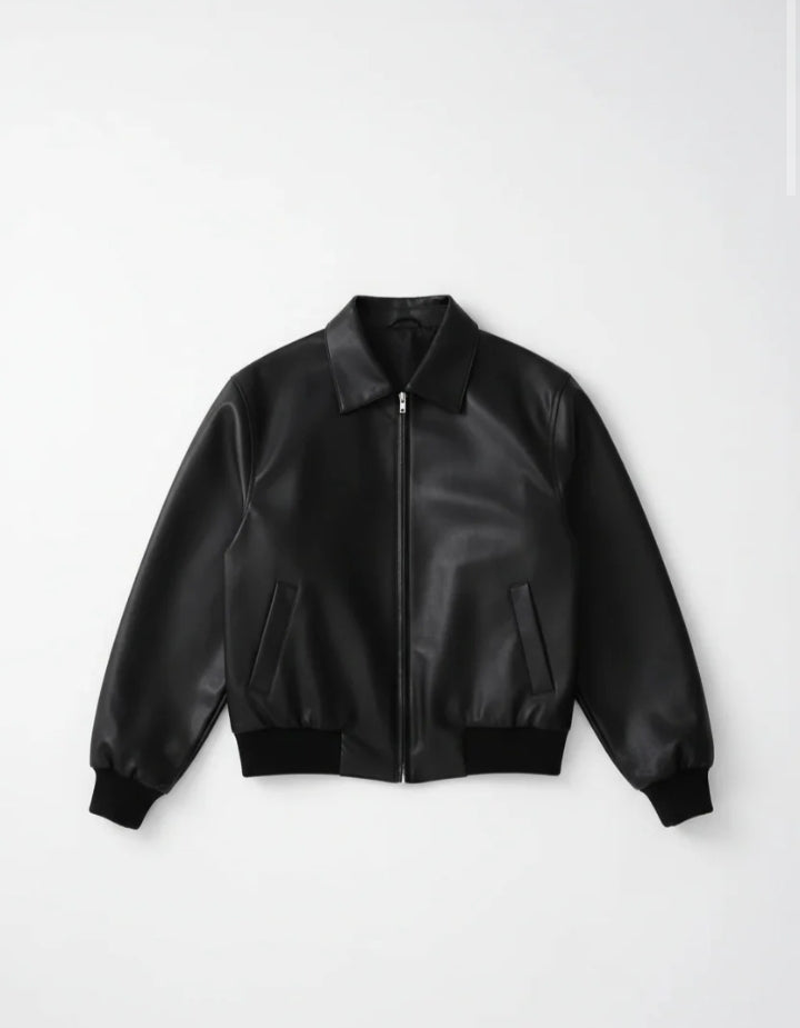 DripHeaven.in | Urban Bomber Premium Leather Jacket 🖤
