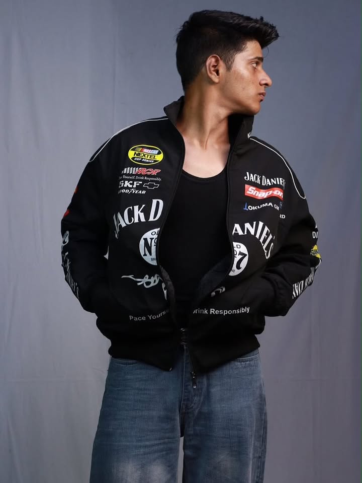 Jack Daniel’s Racing Black Jacket | Dripheaven Clothing Brand