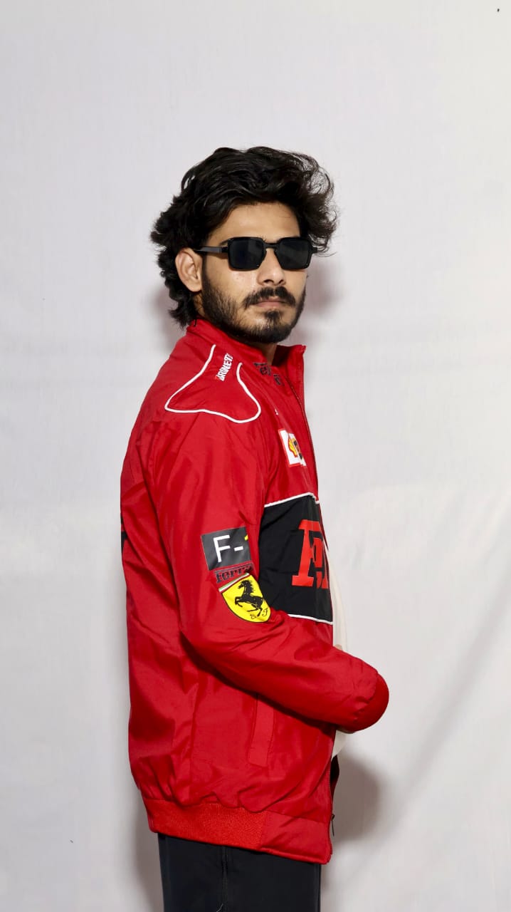 F1 Red Ferarri Printed Jacket
