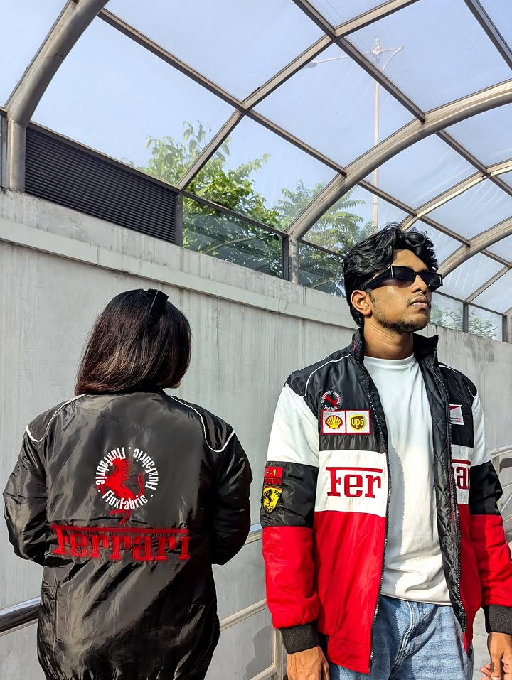 Ferrari F1 Racing Jacket for Men & Women | Premium Motorsport Streetwear | Unisex Zip-Up Bomber Jacket