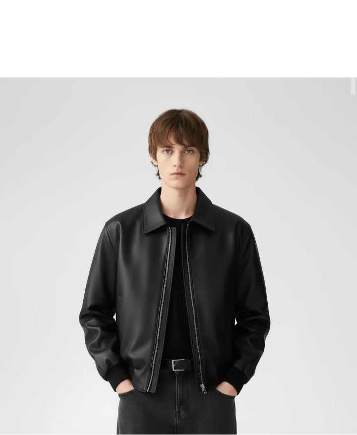 DripHeaven.in | Urban Bomber Premium Leather Jacket 🖤