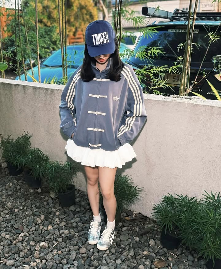 Dripheaven Grey Chinese Knot Jacket – Oversized Korean Streetwear Style