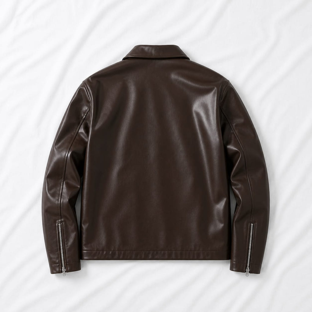 Most premium: The Regent Leather Jacket(Brown)