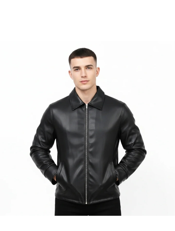 DripHeaven.in | Shadow Luxe Leather Jacket