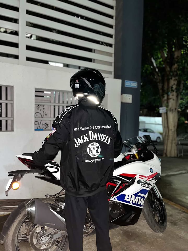 Jack Daniel's Motorsports Vintage Racing Jacket – Premium Black Edition
