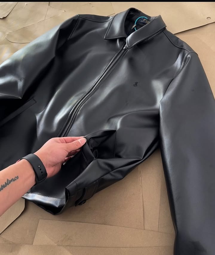 🖤 Dripheaven Premium Black Faux Leather Jacket | Classic Luxe Streetwear Jacket