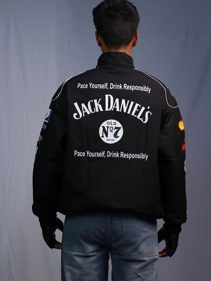 Jack Daniel’s Racing Black Jacket | Dripheaven Clothing Brand