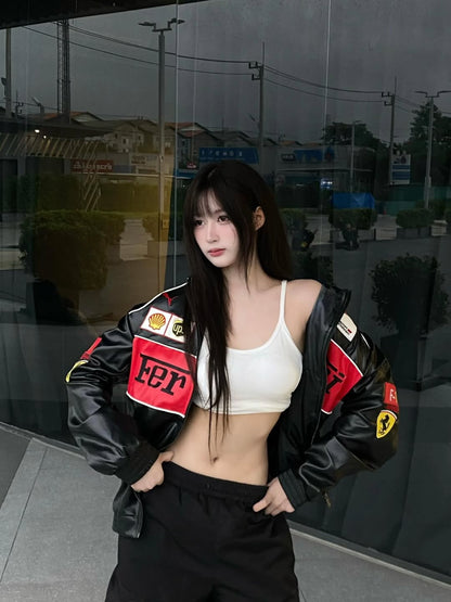 Ferrari F1 Premium Leather Racing Jacket – Elite Motorsport Apparel