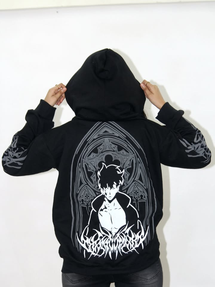 Shadow Hunter Zipper Balaclava – Inspired by Jin Woo from Solo Leveling