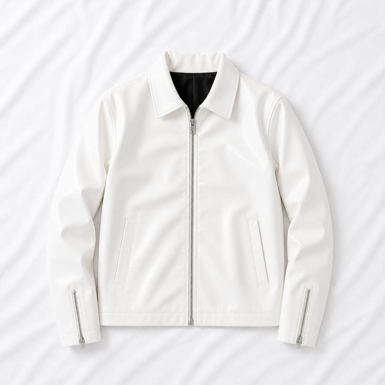 Red & White Faux Leather Jacket Combo – Premium Streetwear | DripHeaven