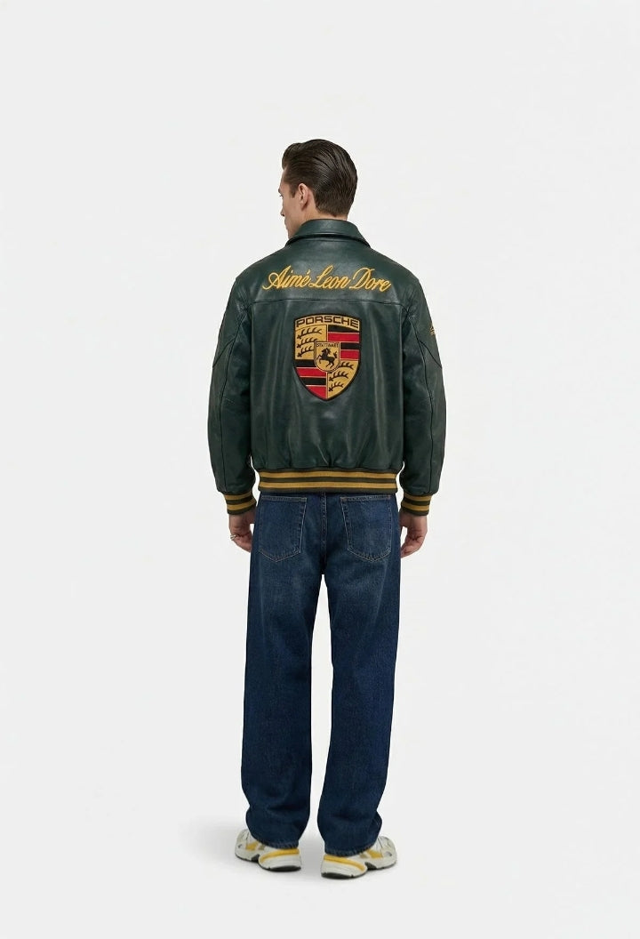 DripHeaven.in | Premium Racing Leather Jacket – Vintage Motorsport Streetwear