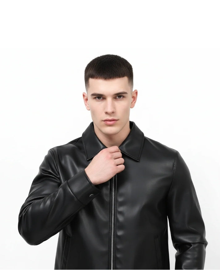 DripHeaven.in | Shadow Luxe Leather Jacket