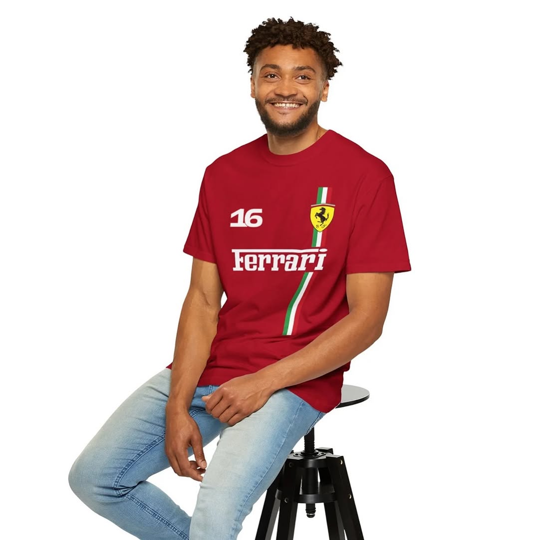 Vintage Ferrari Graphic Tee – Motorsport Legend Edition
