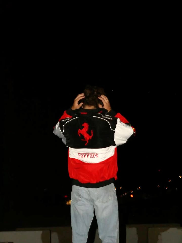 Ferrari Printed Racing Jacket – Premium Motorsport Streetw
