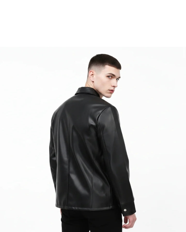 DripHeaven.in | Shadow Luxe Leather Jacket